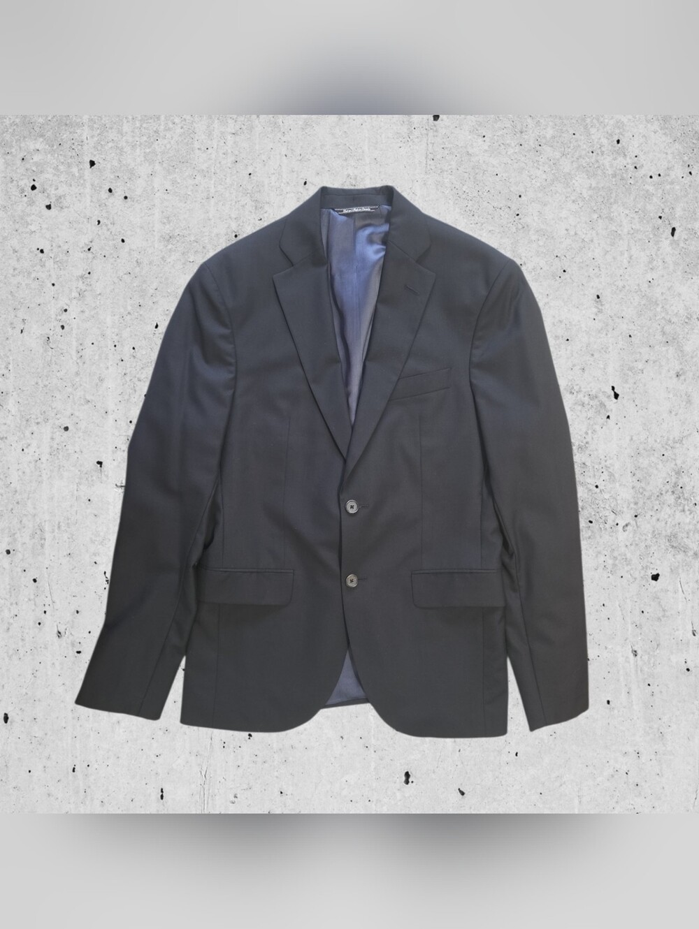 Saks Fifth Ave Jack Victor Custom Luxury Black Wool Blazer 38R Sport Coat